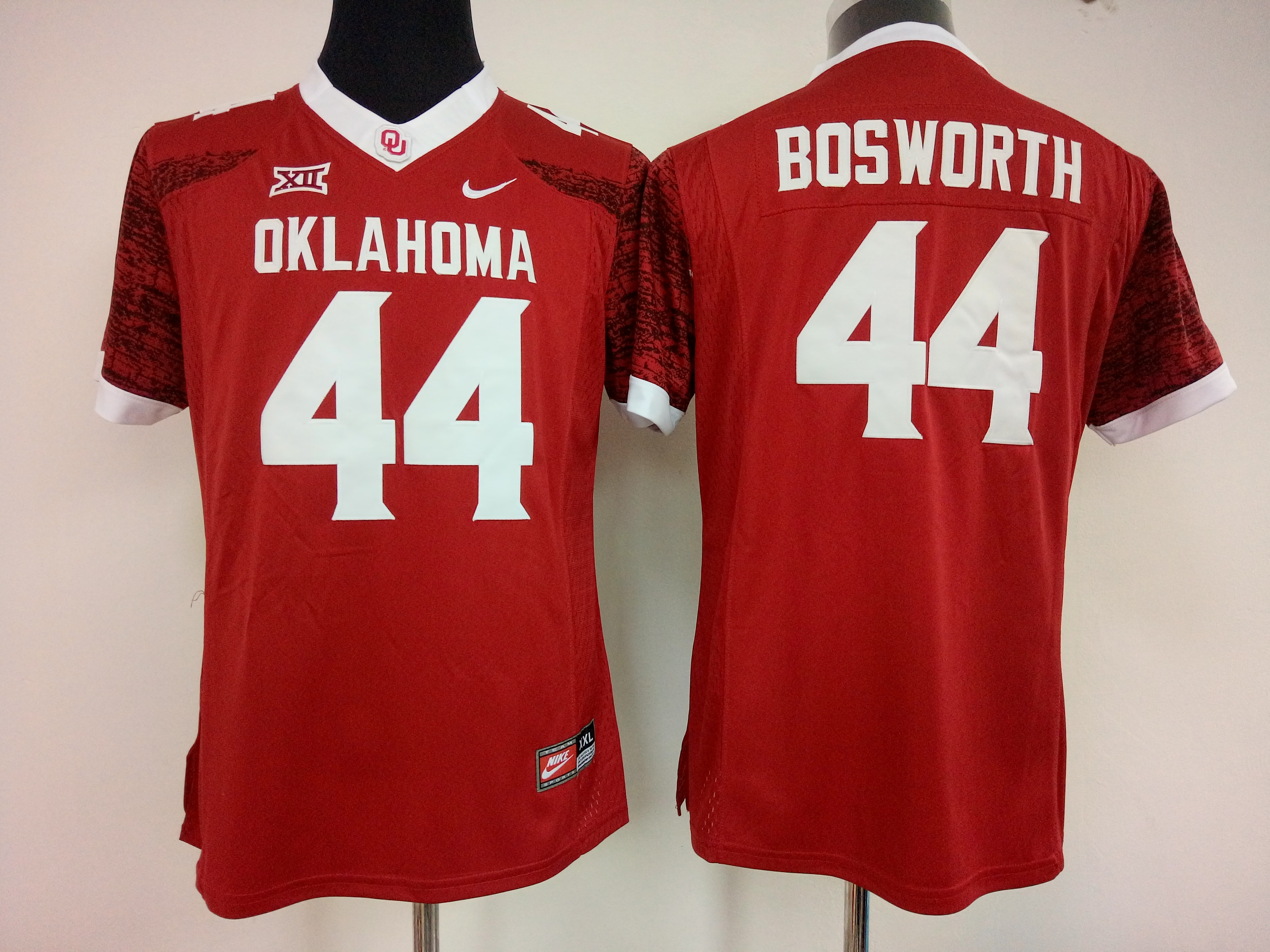 NCAA Womens Oklahoma Sooners Red 44 bosworth jerseys